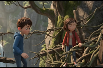 3d ai animation 3d pixar style ai story telling video cartoon animation disney