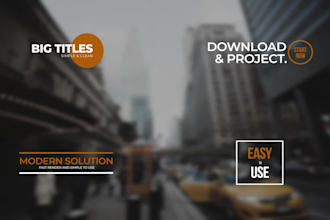 create animated titles and lower thirds