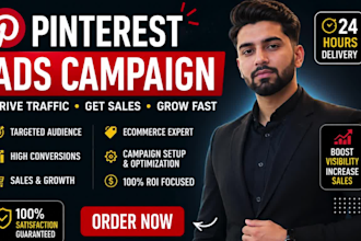 setup pinterest ads campaign for shopify ecommerce sales, traffic and conversion