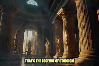 create monetizable stoicism videos for youtube
