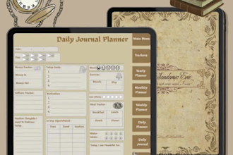 design custom hyperlinked digital planners