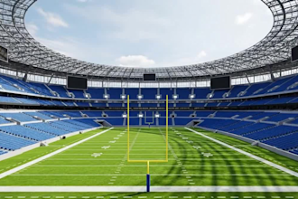 create 3d soccer stadium facility, 3d stadium sport complex, gaming arena render