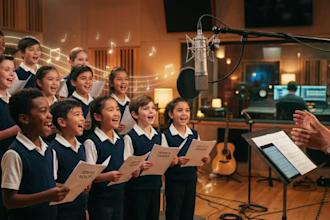 produce and record kids choir vocals for your track