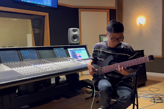 record bass track on your music
