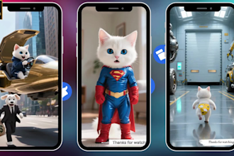 create adventurous ai cat videos with cinematic animation