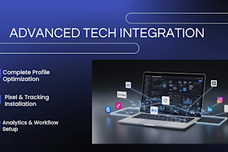 create a professional business profile setup and integration