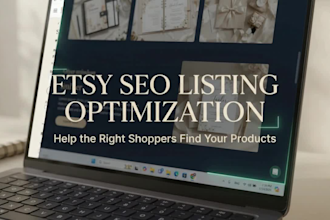 etsy SEO for listings with keyword research, titles and tags
