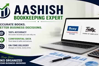 do professional bookkeeping and accounting in busy or tally
