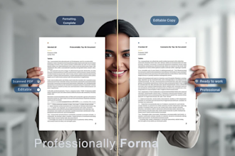 convert scanned PDF to editable word or excel with exact formatting