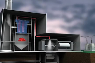 design 3d power plant design, pipe layout, thermal gas plant and steel structure