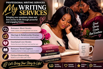 write romance stories and relationship fiction