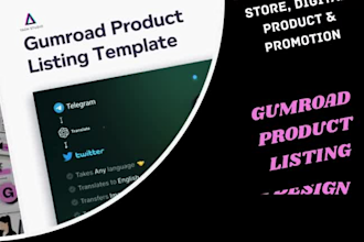 setup gumroad promotion gumroad store gumroad seo gumroad design stan store