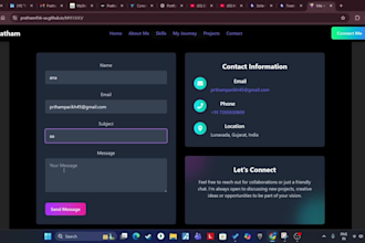 design and develop a  modern portfolio website