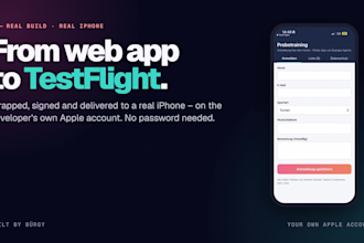 publish your web app or flutter app to the apple app store