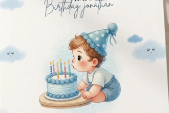 design custom kids birthday greeting card