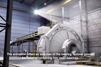 create 3d mining equipment and mineral process animation
