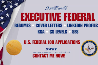provide military veteran civilian resume federal government cv usajob assessment