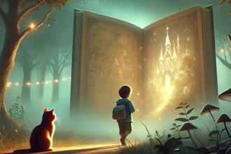 create a stunning ai animated children book video with narration and colorful