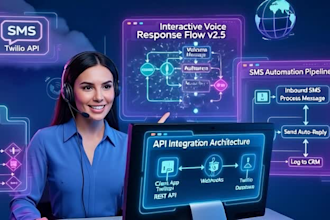 setup twilio voice SMS automation and cloud telephony system