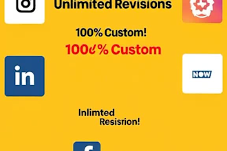 design eye catching social media posts and banners for instagram facebook