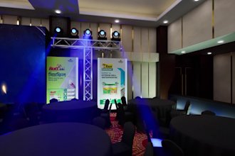 create realistic 3d event stage and expo booth design