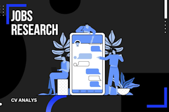 research jobs, analyse CV, assess skills gap