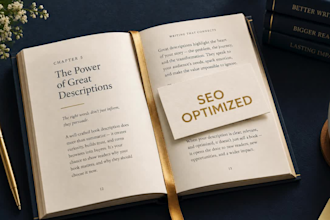 write an SEO optimized amazon KDP book description that converts