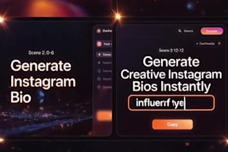 build ai instagram bio generator website