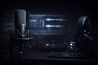 record a professional male voice over with cinematic quality
