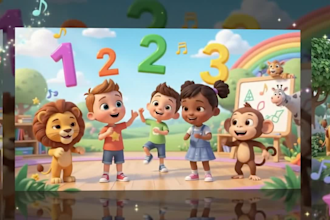 create quality  kids learning videos for youtube, kids channel