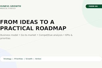 help you develop a business growth and commercial strategy