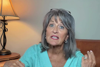 create mature beauty ugc content with grey hair