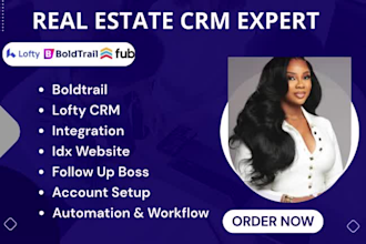 setup lofty CRM, follow up boss, boldtrail, real estate crm