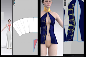 create realistic 3d garment design and visualization in clo3d