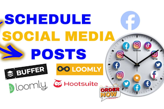 schedule posts on instagram, twitter, facebook, tiktok and pinterest via buffer