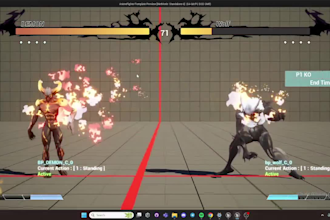 develop a 3d fighting game in unreal engine 5