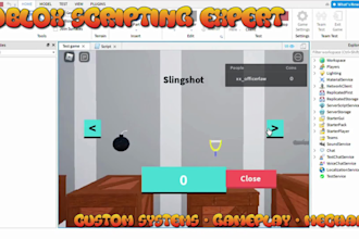 be your roblox scripter for custom game systems in roblox studio
