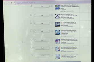 do ebay dropshipping product research and ebay product listing