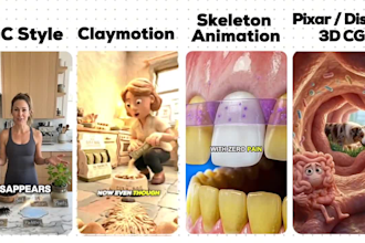make ai pixar animation ads for ecommerce