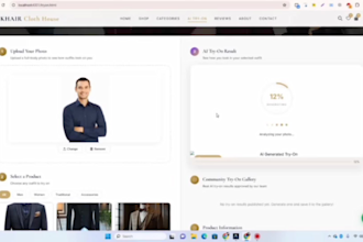 build custom PHP ecommerce store with ai virtual try on