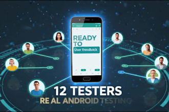 provide 12 google play beta testers for closed testing