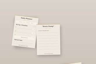 give you adhd friendly digital planner PDF