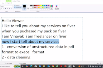 do data entry and clean messy data format