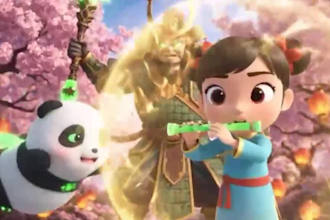 create pixar style 3d kids and 3d animated cartoon, educational video