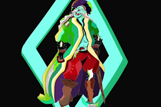 2d fantasy character art