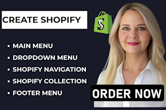 setup add fix shopify collection shopify navigation shopify menu dropdown menu