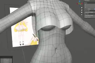 create 3d rigging 3d animation character modeling vtuber vrchat vroid in blender