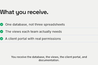 build a custom airtable database system for your business