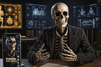 create viral ai skeleton storytelling animation shorts like dr data