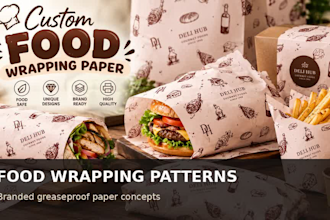 design unique seamless patterns for wrappers and stationary